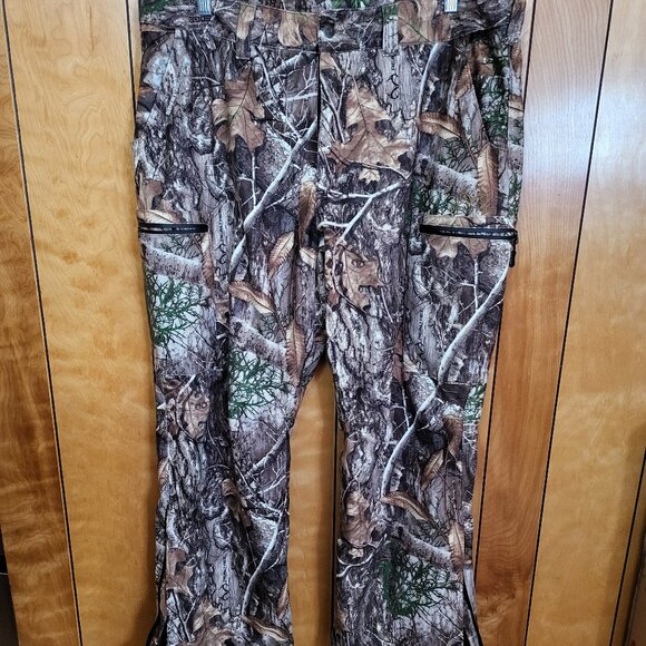 REALTREE SCENT FACTOR Mens Lined Camo Hunting Pants XL Stretch & Multi Pocket C3 - Picture 1 of 9